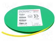 Markers; Marking: 2; 2÷5mm; PVC; yellow; -65÷105°C; leaded; HGDC2-5 HELLERMANNTYTON