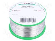 Soldering wire; tin; Sn99,3Cu0,7; 0.5mm; 250g; lead free; reel CYNEL