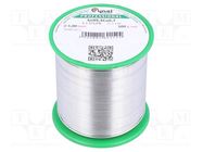Soldering wire; Sn99,3Cu0,7; 1mm; 500g; lead free; reel; 227°C; 3% CYNEL