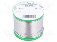 Soldering wire; tin; Sn99,3Cu0,7; 1.5mm; 500g; lead free; reel CYNEL