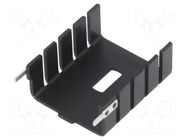 Heatsink: moulded; TO220; black; L: 30mm; W: 25.4mm; H: 12.7mm; screw Wakefield Thermal