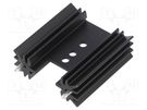 Heatsink: extruded; H; TO220; black; L: 38.1mm; W: 34.9mm; H: 12.7mm Wakefield Thermal