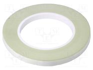 Tape: electrical insulating; W: 9mm; L: 50m; Thk: 0.17mm; white; 5% H-OLD
