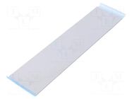 Tape: heat transfer; W: 50mm; L: 0.2m; Thk: 2mm; 1W/mK; silicone IPT