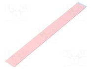 Tape: heat transfer; W: 20mm; L: 0.2m; Thk: 2mm; 3W/mK; silicone IPT