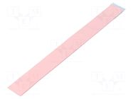 Tape: heat transfer; W: 20mm; L: 0.2m; Thk: 2mm; 3W/mK; silicone IPT