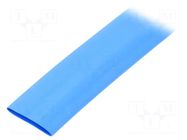 Heat shrink sleeve; thin walled; 3: 1; 12mm; L: 30m; blue; -55÷135°C HELLERMANNTYTON