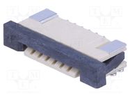 Connector: FFC/FPC; horizontal; PIN: 6; ZIF; SMT; tinned; 30mΩ; 1mm CONNFLY
