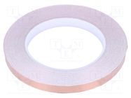 Tape: electrically conductive; ESD; L: 33m; W: 10mm; Thk: 0.05mm STATICTEC