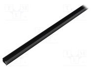 Profiles for LED modules; black; L: 2m; LINEA20; aluminium TOPMET