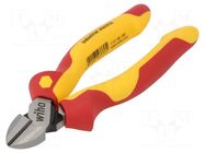 Pliers; side,cutting,insulated; steel; 160mm; 1kVAC WIHA