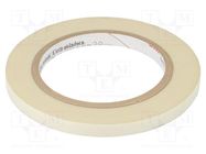 Tape: electrical insulating; W: 9mm; L: 33m; Thk: 0.177mm; white 3M