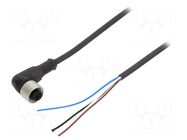 Cable: for sensors/automation; M12; PIN: 4; angled; 10m; plug; 4A TELEMECANIQUE SENSORS