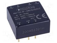 Converter: DC/DC; 10W; Uin: 18÷75VDC; Uout: 5VDC; Uout2: 5VDC; 1"x1" AIMTEC