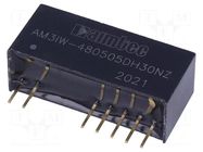 Converter: DC/DC; 3W; Uin: 18÷75VDC; Uout: 5VDC; Uout2: 5VDC; SIP10 AIMTEC