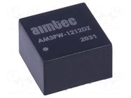 Converter: DC/DC; 3W; Uin: 4.5÷18VDC; Uout: 12VDC; Uout2: -12VDC AIMTEC