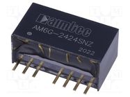 Converter: DC/DC; 6W; Uin: 18÷36V; Uout: 24VDC; Iout: 250mA; SIP8 AIMTEC