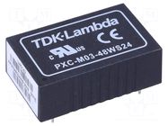 Converter: DC/DC; 3W; Uin: 18÷75VDC; Uout: 24VDC; Iout: 125mA; DIP24 TDK-LAMBDA