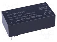 Converter: AC/DC; 6W; 80÷264VAC; Usup: 115÷370VDC; Uout: 12VDC; 78% RECOM