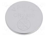 Battery: lithium; CR2430,coin; 3V; 280mAh; non-rechargeable VARTA MICROBATTERY