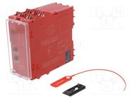 Module: safety relay; 24VAC; 24VDC; IN: 6; for DIN rail mounting 