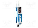 Tester: electrical; LED; 0÷60Hz; Additional functions: torch; IP64 PEAKTECH