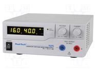 Power supply: laboratory; single-channel,adjustable; 1÷16VDC PEAKTECH