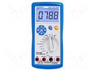 Digital multimeter; USB; LCD; (6000); VDC: 600mV,6V,60V,600V PEAKTECH