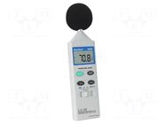 Meter: sound level; LCD; 3,5 digit; Sound level: 35÷130dB PEAKTECH