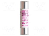 Fuse; 630mA; 690V; 10.3x38mm; 10pcs. PEAKTECH