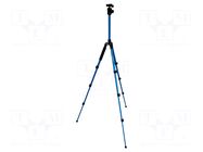 Tripod; 10kg; Thread: 1/4"; Equipment: user's manual,case PEAKTECH