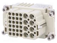 Connector: HDC; contact insert; female; DK; PIN: 32; 24+PE,8+PE DEGSON ELECTRONICS