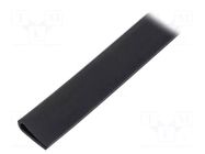 Hole and edge shield; EPDM; L: 10m; black; H: 13mm; W: 6mm RST ROZTOCZE