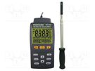 Thermoanemometer; LCD; Velocity measuring range: 0÷25m/s; ±3.5% TENMARS