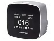 Meter: air quality; Range: 0÷500ug/m3; Humid.range: 1÷99%RH TENMARS