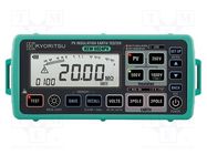 Meter: insulation resistance; LCD; VAC: 5÷600V; 45÷65Hz; IP54 KYORITSU