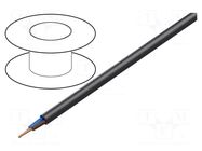 Wire; H07RN-F; 2x6mm2; round; stranded; Cu; rubber; black; 450V,750V LAPP
