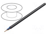 Wire; H07RN-F; 2x6mm2; round; stranded; Cu; rubber; black; 450V,750V LAPP