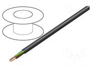 Wire; H07RN-F; 3G1mm2; round; stranded; Cu; rubber; black; 450V,750V LAPP