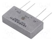 Bridge rectifier: single-phase; Urmax: 800V; If: 9A; Ifsm: 200A SEMIKRON DANFOSS