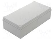 Enclosure: multipurpose; X: 300mm; Y: 600mm; Z: 170mm; QUICK; grey FIBOX