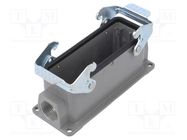 Enclosure: for HDC connectors; size D24B; for double latch; M25 DEGSON ELECTRONICS