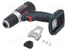 Drill/driver; Power supply: rechargeable battery Li-Ion 18V x1 METABO