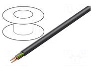 Wire; H07RN-F; 4G4mm2; round; stranded; Cu; rubber; black; 450V,750V LAPP