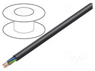 Wire; H07RN-F; 3G6mm2; round; stranded; Cu; rubber; black; 450V,750V LAPP