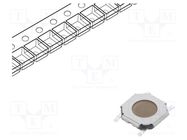 Microswitch TACT; SPST-NO; Pos: 2; 0.05A/12VDC; SMT; 2.55N; SKQG ALPS