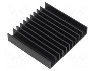 Heatsink: extruded; grilled; TO218,TO220; black; L: 57.9mm; W: 61mm Wakefield Thermal