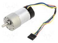 Motor: DC; with gearbox; 6÷12VDC; 5.5A; Shaft: D spring; 540rpm POLOLU