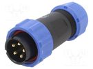Plug; SP21; male; PIN: 5; IP68; 7÷12mm; 10A; screw terminal; 500V WEIPU