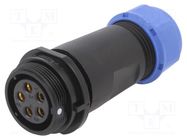 Plug; SP21; female; PIN: 5; IP68; 7÷12mm; 10A; screw terminal; 500V WEIPU